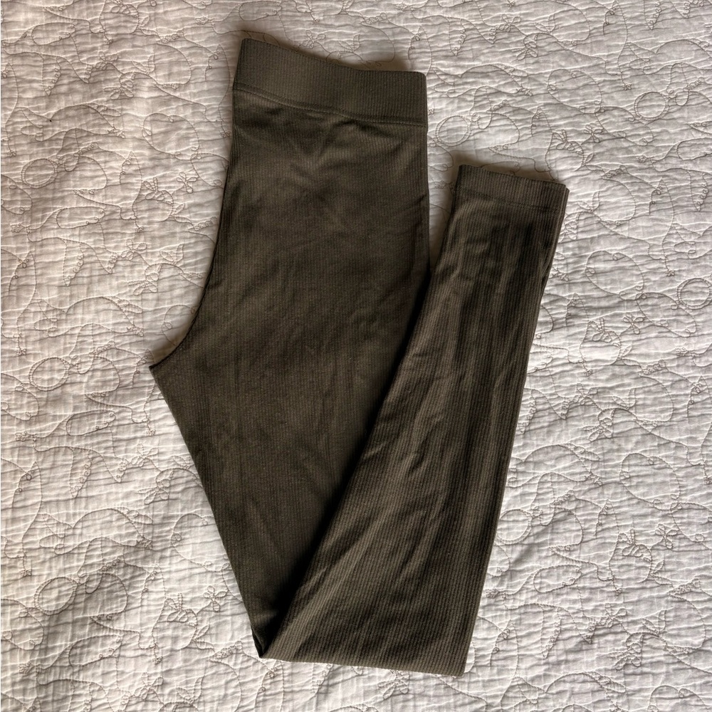 Ribbed Leggings by Old Navy—Olive Green